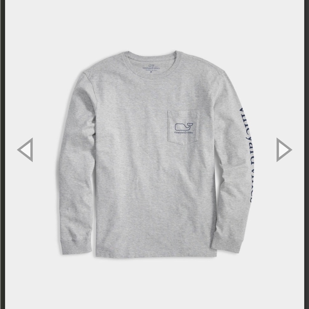 Vineyard Vines Boys Heather Gray Long Sleeve Tee